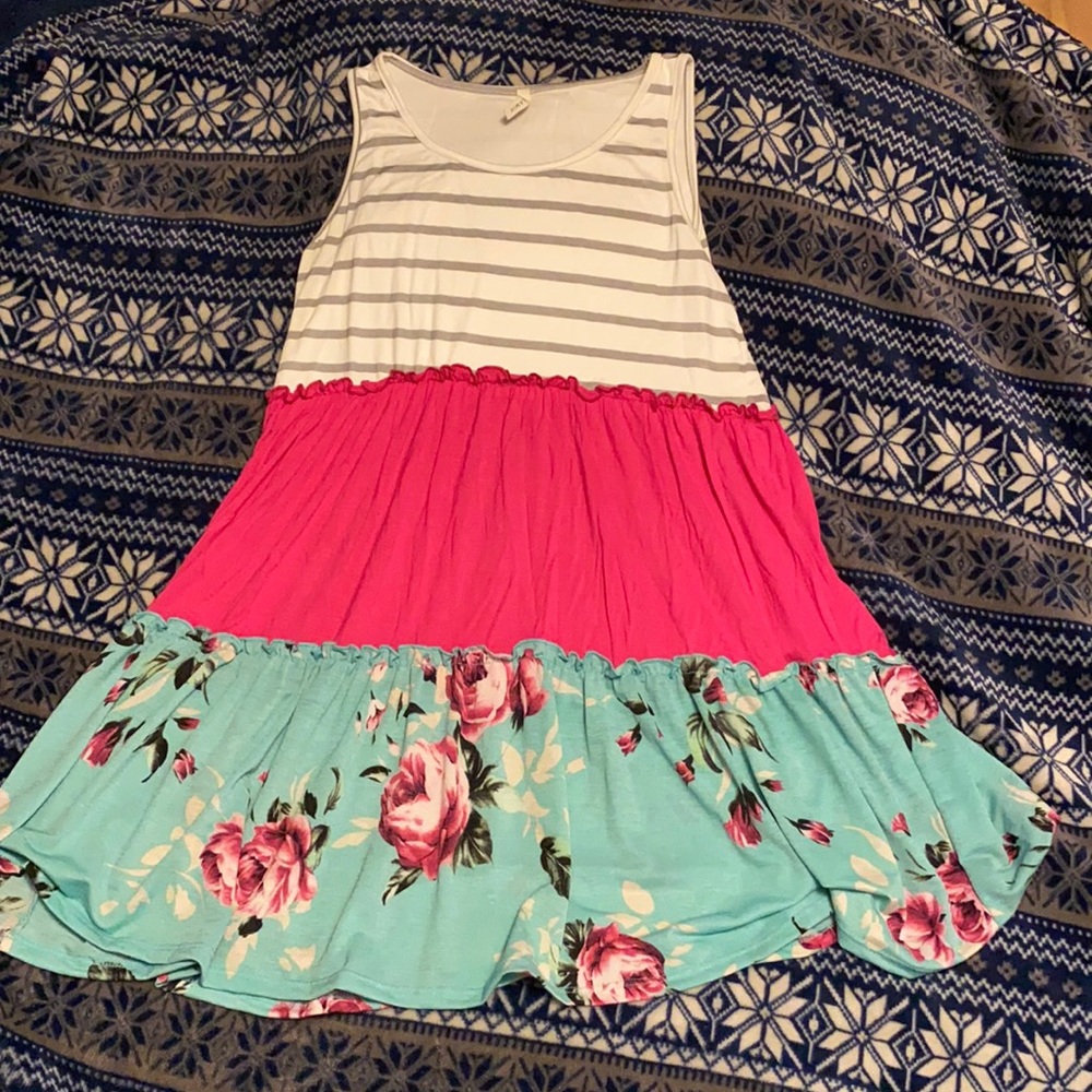 Dress very short.